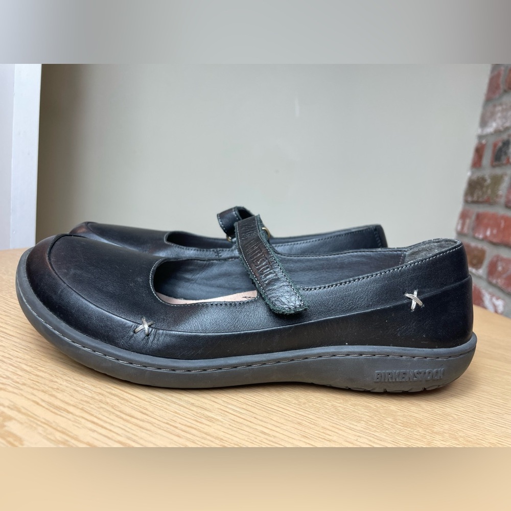 Birkenstock lona Black Leather MaryJane' Comfort Shoe